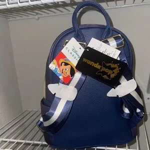 WONKA POP Disney Pinocchio Blue Backpack with Gold Accents Pinocchio main image 3